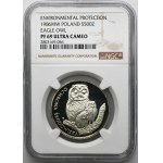 PLN 500 1986 Umwelt Eule - NGC PF69 ULTRA CAMEO