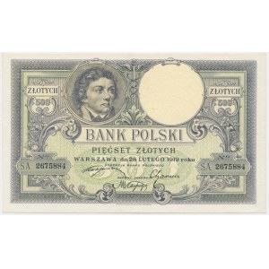 500 zloty 1919 - S.A -.