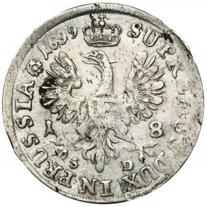 Germany, Brandenburg-Prussia, Frederic III, 18 groschen Konigsberg 1699 SD