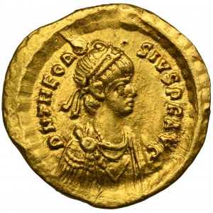 Roman Imperial, Theodosius II, Tremissis