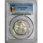 Sigismund III Vasa, 1/4 Thaler Danzig 1625 - PCGS MS63 - P: