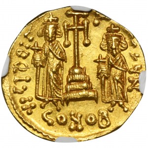 Byzantine Empire, Constantine IV, Solidus - NGC MS
