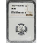 5 Pence 1968 - NGC MS65