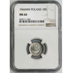 10 pennies 1966 - NGC MS66