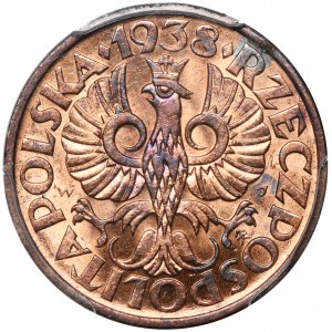 2 grosze 1938 - PCGS MS64 RB
