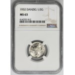 Free City of Danzig, 1/2 gulden 1932 - NGC MS63