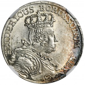 Silesia, Prussia rule, Friedrich II, 6 Groschen Breslau 1756 B - NGC MS63