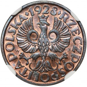 2 pennies 1928 - NGC MS65 RB