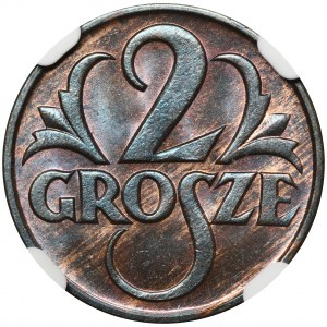 2 grosze 1925 - NGC MS65 BN