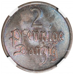 Free City of Danzig, 2 pfennig 1937 - NGC MS64 BN