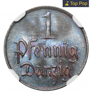 Free City of Danzig, 1 pfennig 1929 - NGC MS66 BN