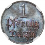 Free City of Danzig, 1 pfennig 1929 - NGC MS66 BN