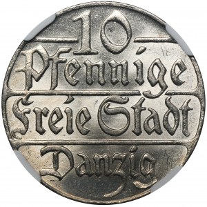 Freie Stadt Danzig, 10 Fenig 1923 - NGC MS63