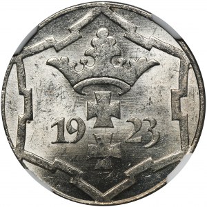 Wolne Miasto Gdańsk, 10 fenigów 1923 - NGC MS63