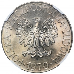 10 złotych 1970 Kościuszko - NGC MS66