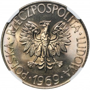 10 gold 1969 Kosciuszko - NGC MS68