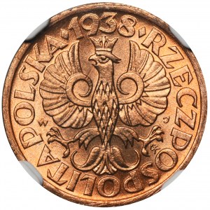 1 penny 1938 - NGC MS67 RD