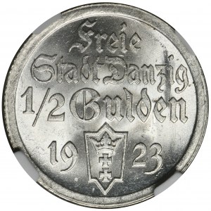 Free City of Danzig, 1/2 gulden 1923 - NGC MS62