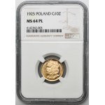 10 Gold 1925 Brave - NGC MS64 PROOF WIE eine Spiegelreflexkamera