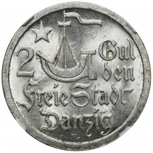 Wolne Miasto Gdańsk, 2 guldeny 1923 - NGC MS63