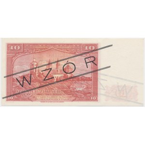 10 złotych 1939 - WZÓR - A 012345 -