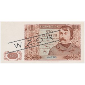 100 złotych 1939 - WZÓR - A 012345 -
