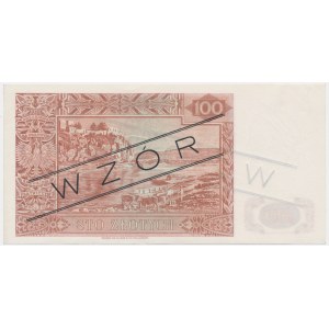 100 złotych 1939 - WZÓR - A 012345 -