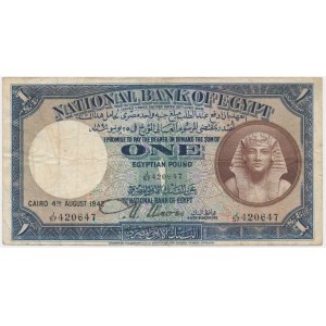 Egypt, 1 Pound 1942 - Nixon -