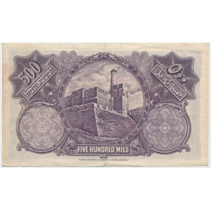 Palestine, 500 Mils 1939 - F -
