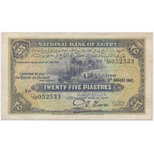 Egypt, 25 Piastres 1942 - Nixon -