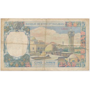 Lebanon, 5 Livres 1939