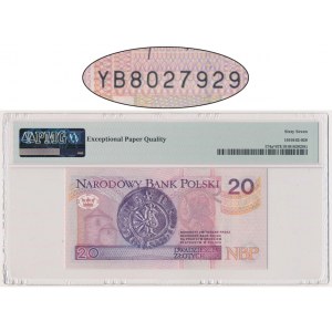 20 złotych 1994 - YB - PMG 67 EPQ - seria zastępcza