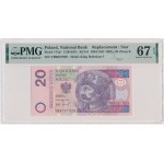 20 złotych 1994 - YB - PMG 67 EPQ - seria zastępcza