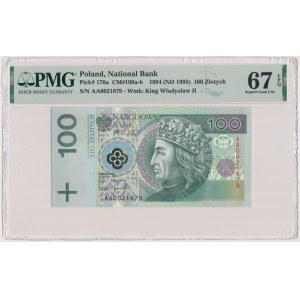 100 złotych 1994 - AA - PMG 67 EPQ