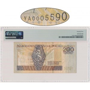 200 Zloty 1994 - YA - PMG 25 - seltene Ersatzserie