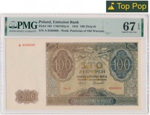 100 złotych 1941 - A - PMG 67 EPQ