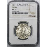 John II Casimir, 1/4 Thaler 1663 HDL - NGC MS63