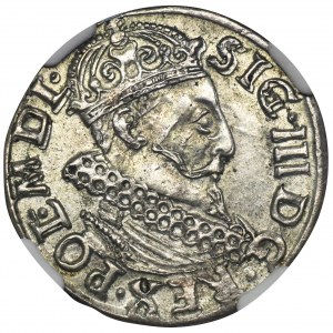 Sigismund III. Vasa, Trojak Kraków 1619 - NGC MS63