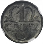 Generalna Gubernia, 1 Grosz 1939 - NGC MS65 - WZÓR