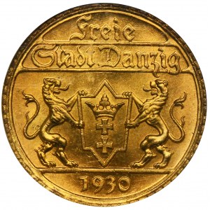 Wolne Miasto Gdańsk, 25 guldenów 1930 - NGC MS66 - PIĘKNE