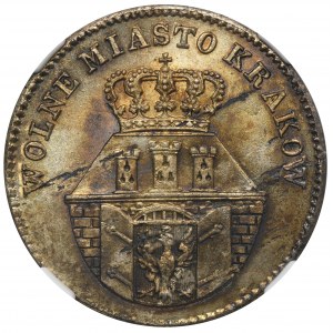 Wolne Miasto Kraków, 10 groszy 1835 - NGC MS62