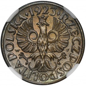 5 groszy 1923 Mosiądz - NGC MS66