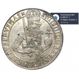 Sigismund III Vasa, Thaler Bromberg 1631 - NGC MS61 - VERY RARE