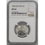 2 Gold 1958 Berry - NGC MS66