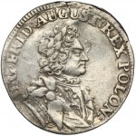 August II. der Starke, 1/6 Taler (1/4 Coselgulden) Dresden 1706 ILH - SEHR RAR