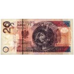 20 złotych 2016 - BI 0000014 - PMG 67 EPQ - niski numer