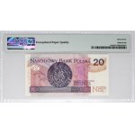 20 złotych 2016 - BI 0000014 - PMG 67 EPQ - niski numer