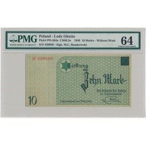 10 Mark 1940 - no.1 without watermark - PMG 64