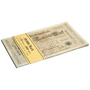 Deutschland, Bankpaket 1.000 Mark 1910 (20 Stück).