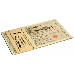 Deutschland, Bankpaket 1.000 Mark 1910 (20 Stück).